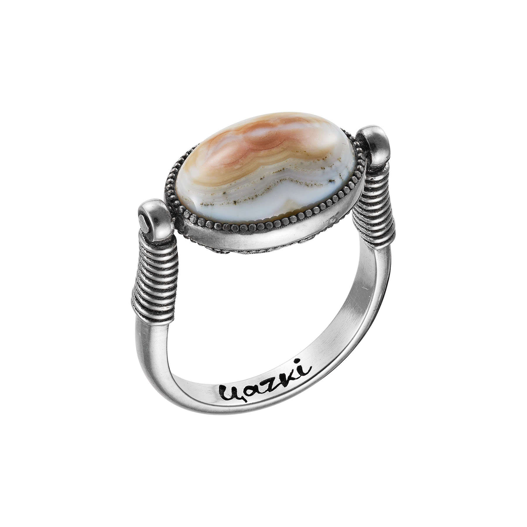 Кольцо Бастет с яшмой