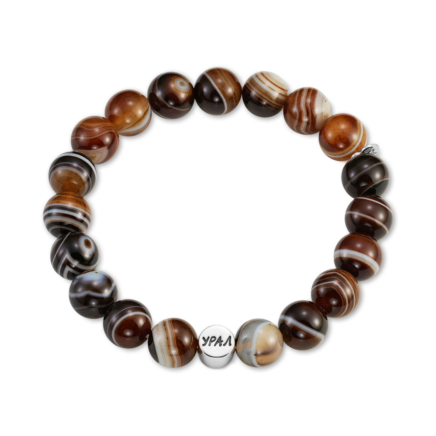 Браслет Урал с агатом мужской 