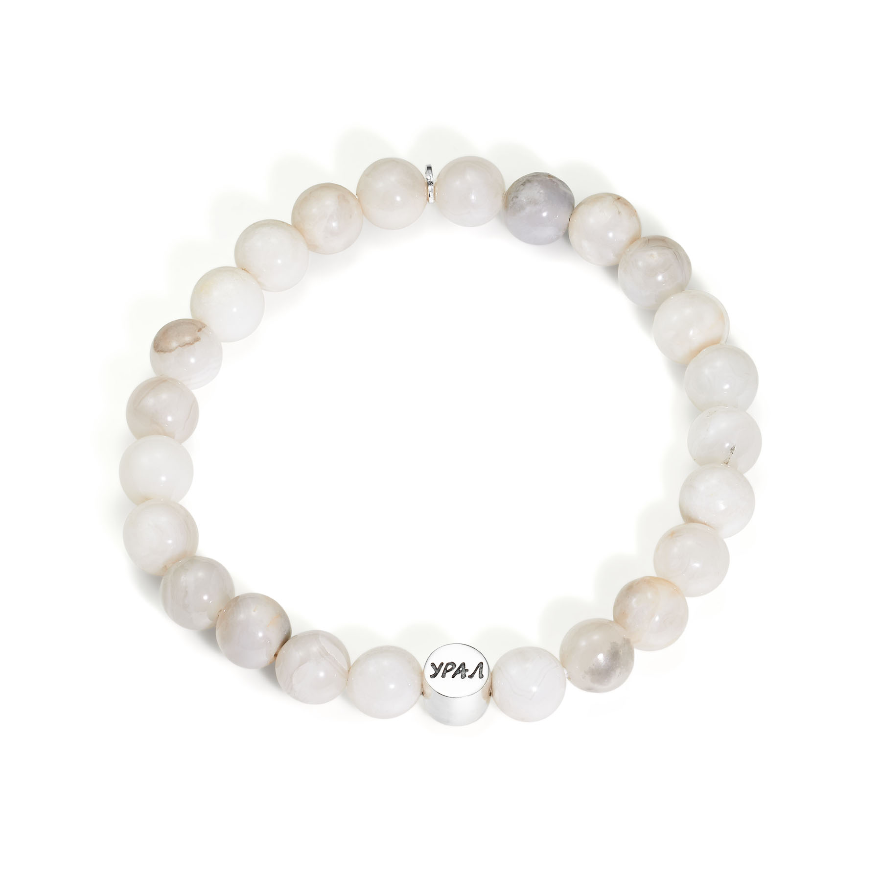 Браслет Урал с агатом серым