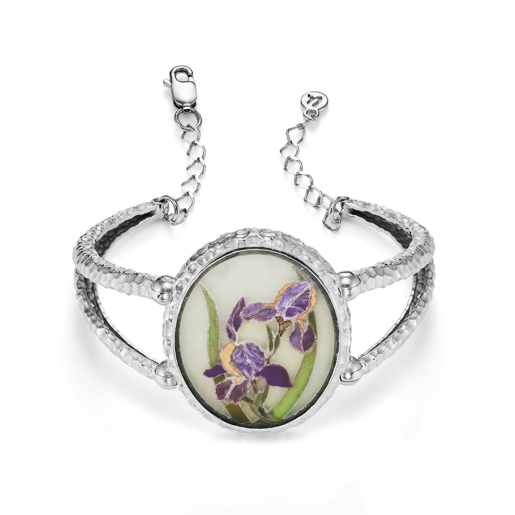 Браслет с флорентийской мозаикой Ирис, светлый 