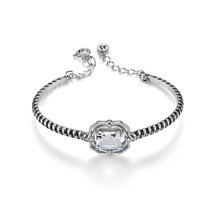 Браслет Багет с горным хрусталем