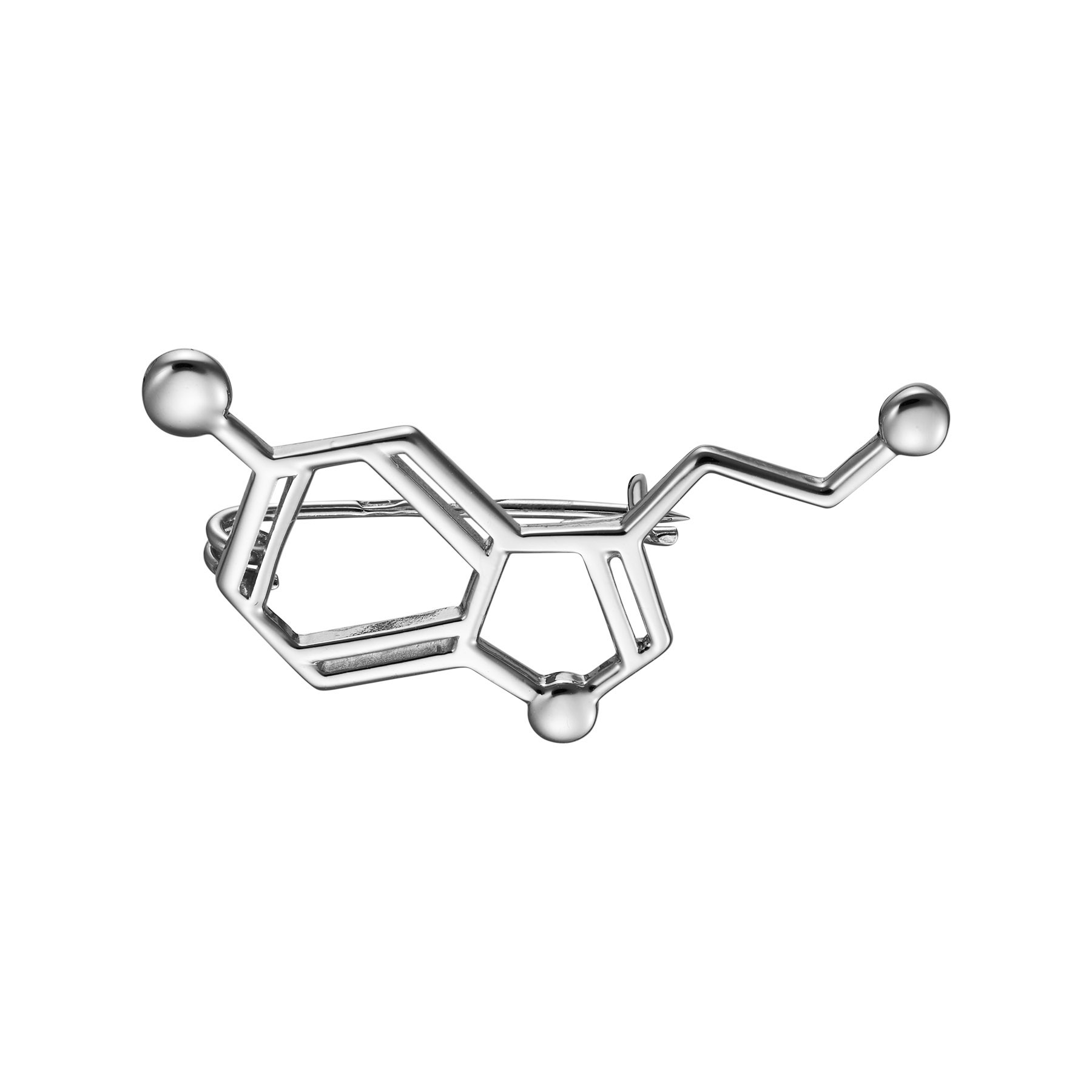 Брошь Молекула Серотонина